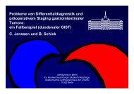 Probleme von Differentialdiagnostik und präoperativem Staging ...