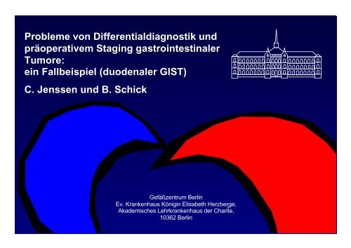 Probleme von Differentialdiagnostik und präoperativem Staging ...