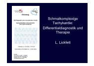 Schmalkomplexige Tachykardie: Differentialdiagnostik und Therapie ...