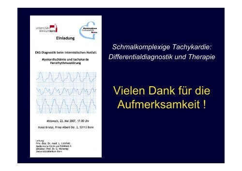 Schmalkomplexige Tachykardie: Differentialdiagnostik und Therapie ...