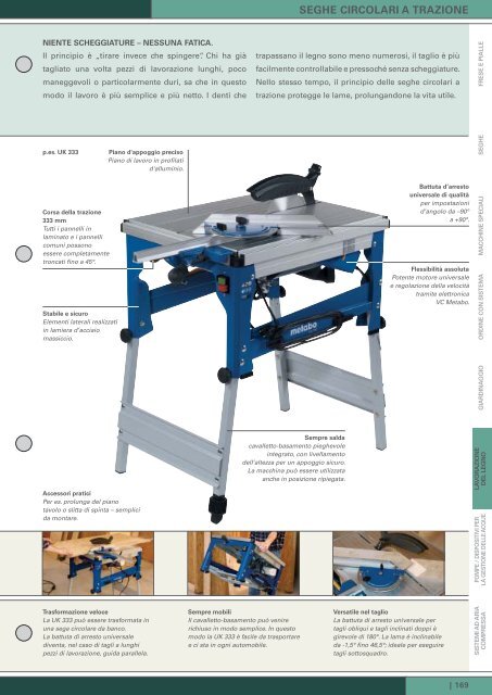 LAVORAZIONE DEL LEGNO - Metabo