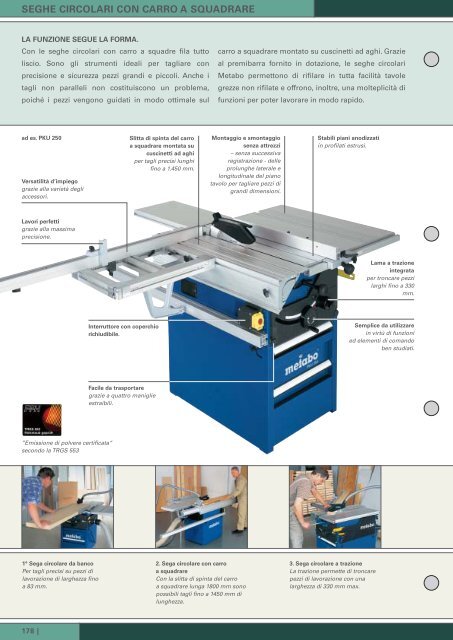 LAVORAZIONE DEL LEGNO - Metabo