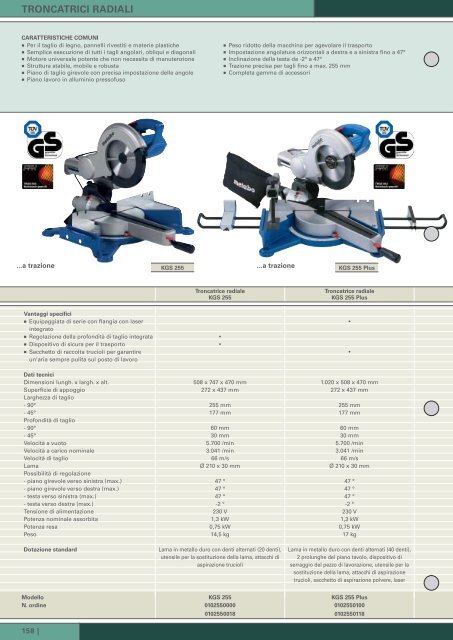 LAVORAZIONE DEL LEGNO - Metabo