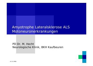 Motoneuronerkrankungen - Herzinger Wolfgang