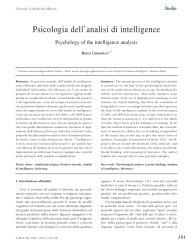 Psicologia dell'analisi di intelligence - Marco Cannavicci