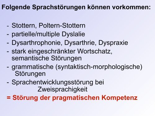 Folien des Vortrags zum Mutismus