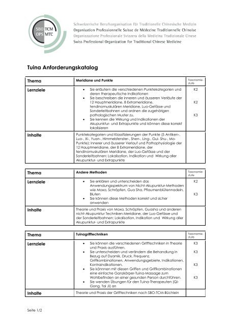 Anforderungskatalog pdf - SBO-TCM