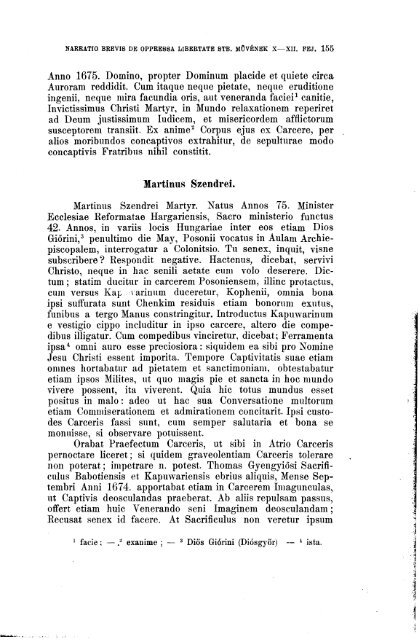Magyar protestáns egyháztörténeti adattár. I. Budapest 1902.