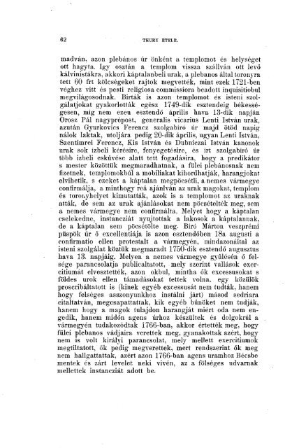 Magyar protestáns egyháztörténeti adattár. I. Budapest 1902.