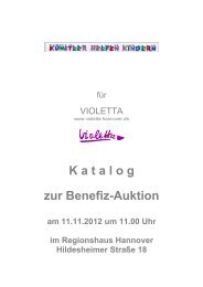 Kunstauktion Violetta 2012