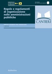 Regole e regolamenti di organizzazione nelle - Magellano