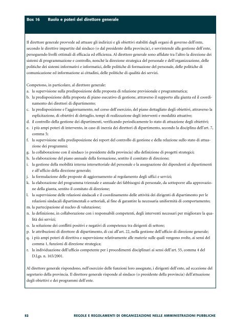 Regole e regolamenti di organizzazione nelle - Magellano