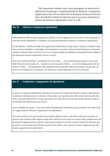 Regole e regolamenti di organizzazione nelle - Magellano