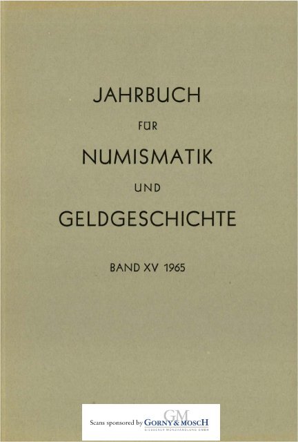 jahrbuch numismatik geldgeschichte - Medievalcoinage.com