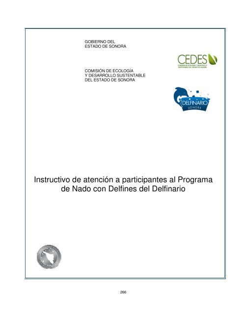 Manual de Procedimientos Dirección General del Delfinario