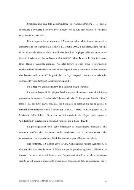 Atto di costituzione in giudizio con deduzioni - Unaapi