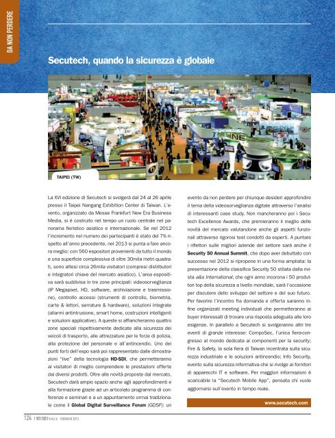 n. 19 Febbraio 2013 - a&s Italy Magazine - Ethos Media Group