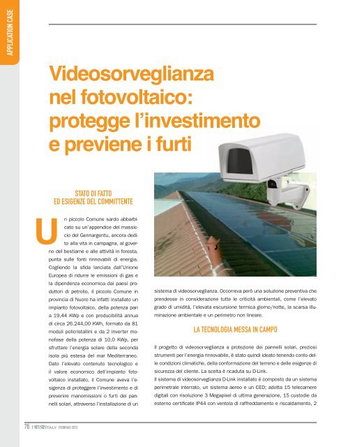 n. 19 Febbraio 2013 - a&s Italy Magazine - Ethos Media Group