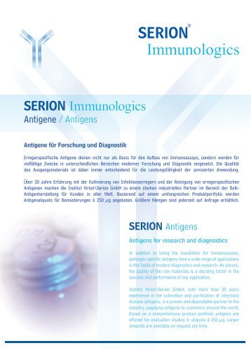 Immunologics - virion\serion