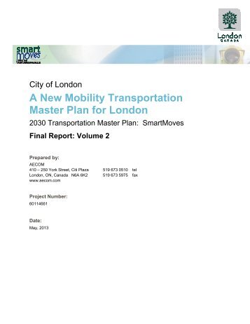 A New Mobility Transportation Master Plan for London