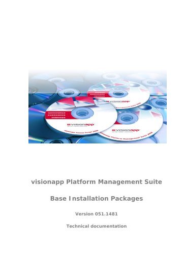 visionapp Platform Management Suite Base Installation Packages