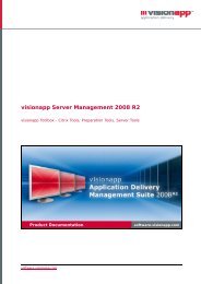 visionapp Server Management 2008 R2