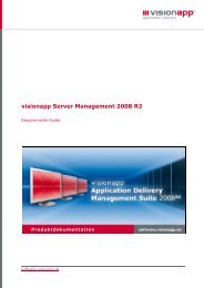 visionapp Server Management 2008 R2