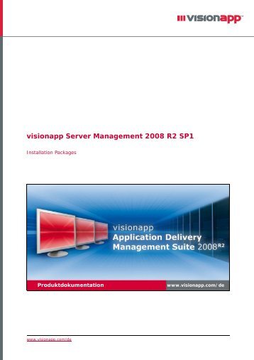 visionapp Server Management 2008 R2 SP1