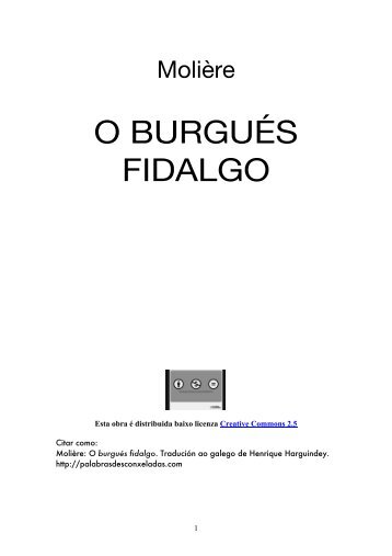 O burgues fidalgo - Unknown - Palabras Desconxeladas