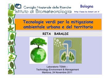 Tecnologie verdi per la mitiigazione ambientale urbana e del territorio