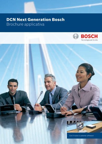 DCN Next Generation Bosch Brochure applicativa - Bosch Security ...