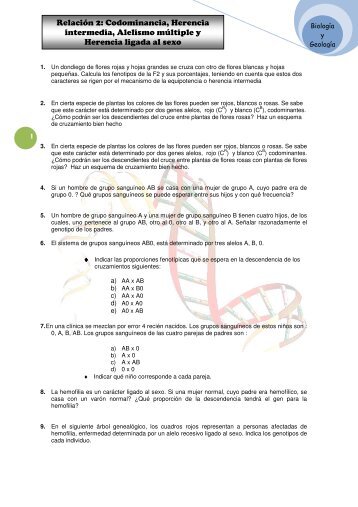 Codominancia, Herencia intermedia, Alelismo ... - mrbciencias