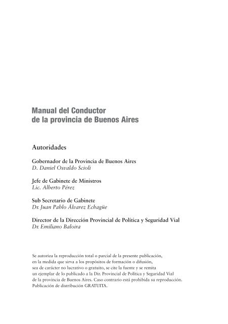 Manual del Conductor - Ministerio de Jefatura de Gabinete de ...