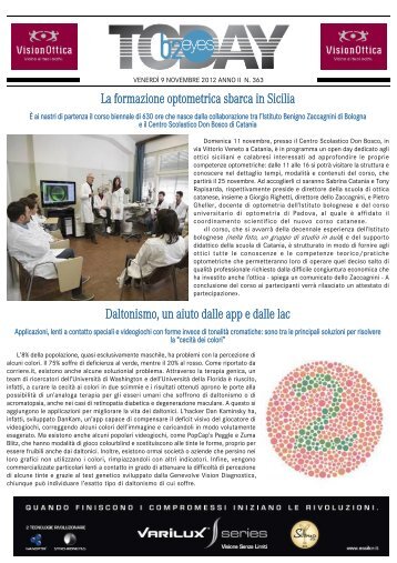 La formazione optometrica sbarca in Sicilia Daltonismo, un aiuto ...