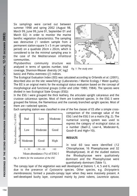 Proceedings of the Second Mediterranean Symposium on Marine