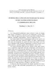 B. - Incidenza della linguatulosi polmonare nei bovini. Studio anatomo