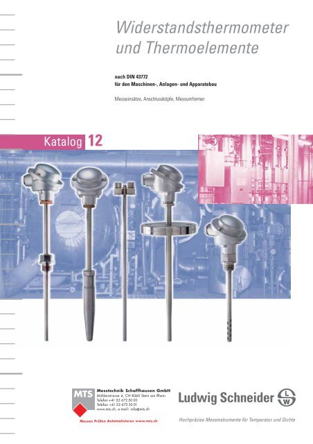 Messumformer für Widerstandsthermometer - MTS Messtechnik ...