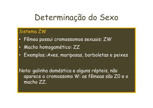 Sexo e Herança Genética