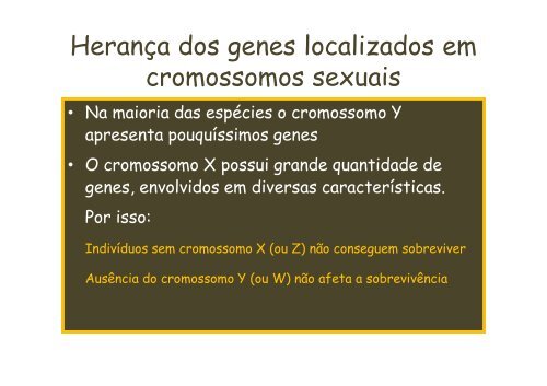 Sexo e Herança Genética