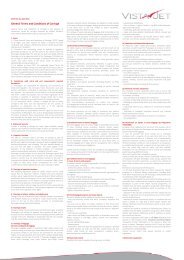 General Terms and Conditions of Carriage - VistaJet