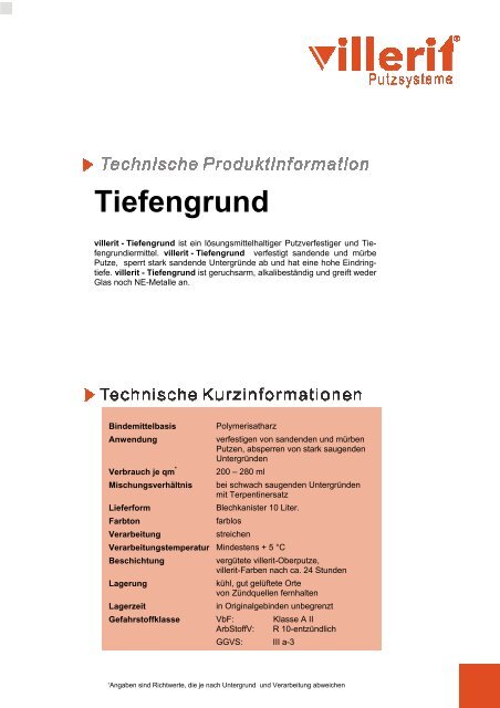 Tiefengrund - Villerit