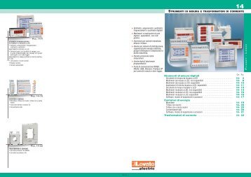 Strumenti di misura e trasformatori di corrente - Lovato Electric S.p.A.
