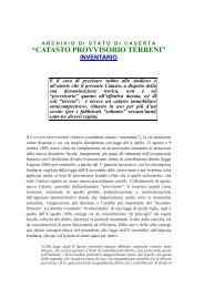 Il Catasto provvisorio terreni (cosiddetto catasto “murattiano”), la cui ...