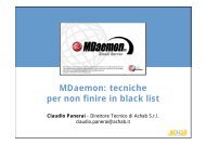 MDaemon: tecniche per non finire in black list - Achab