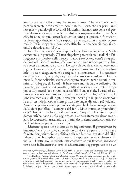 La mucca pazza della democrazia. La destra ... - Rivista Meridiana