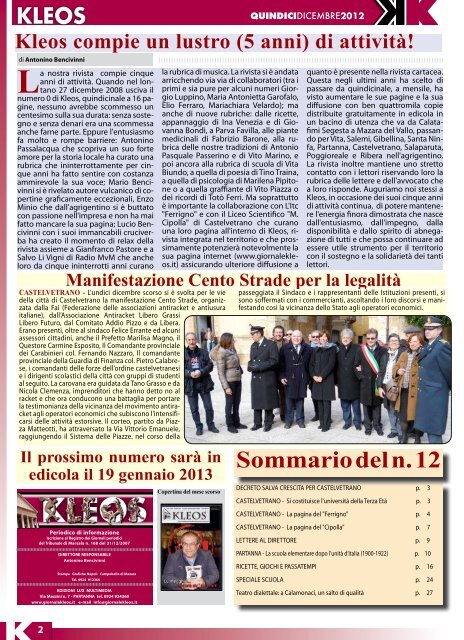 Scarica il PDF - Giornale Kleos