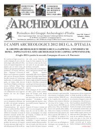 I cAMpI ArcheoloGIcI 2012 deI G.A. d'ITAlIA - Gruppi Archeologici d ...