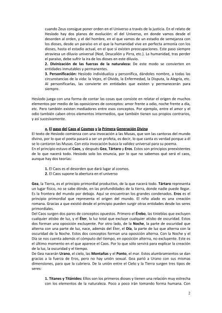 COSMOGONÍAS 1. El Concepto de Cosmogonía Una Cosmogonía ...