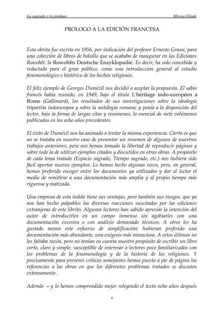 PROLOGO A LA EDICIÓN FRANCESA - Historia Sociocultural del ...