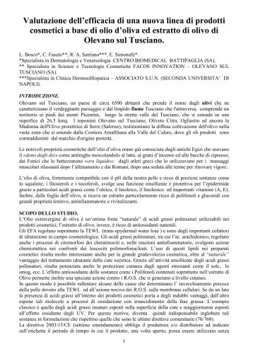 Scarica L'analisi completa in formato PDF - Olevanoil Cosmetics